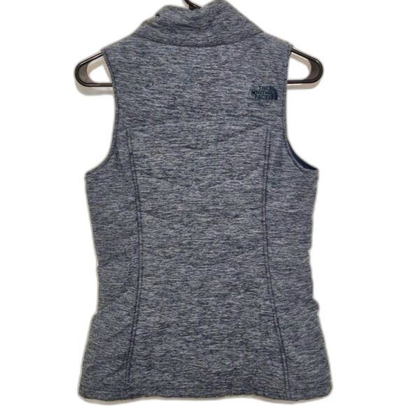 The North Face Puffer Vest S Quilted Blue Teal Lined Insulated Full Zip Pseudio - Picture 13 of 13